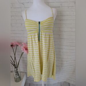 Roxy Yellow and White Striped Dress